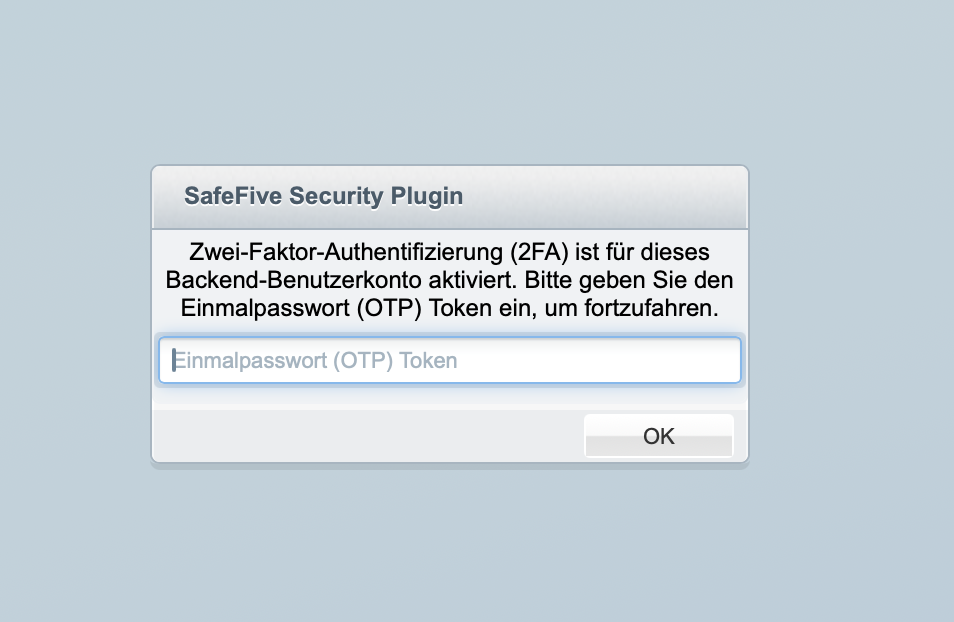 Login Zwei-Faktor-Authentifizierung (2FA) 